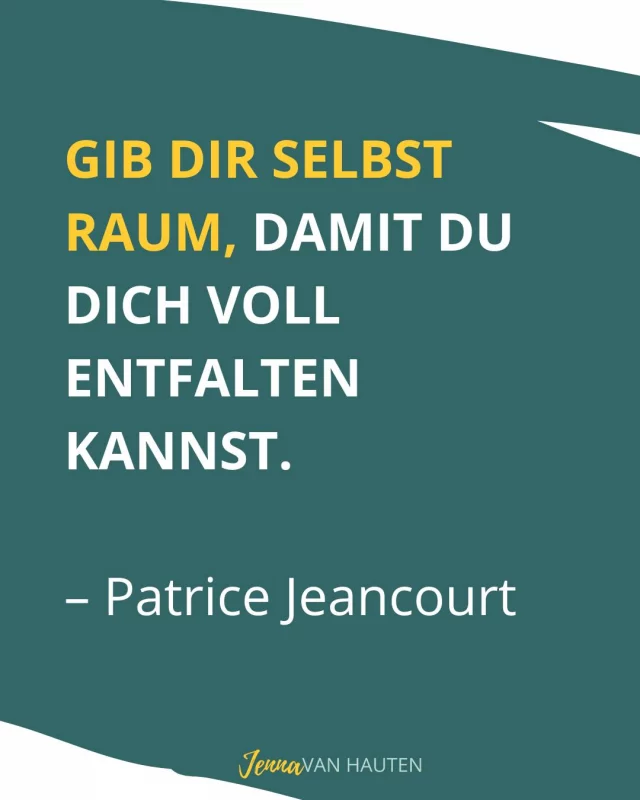 „Zu viel“, „zu laut“, „zu emotional“, „zu anders“ – das sind Worte, die dich in Schubladen stecken.
Aber du bist nicht zu viel. Du bist genau richtig! 💛 

Du darfst Raum einnehmen – ohne dich zu rechtfertigen.
Deine Gedanken, deine Träume, deine Stärken … sie brauchen Platz, um zu wachsen.

Wir nehmen uns oft kaum Raum. Wir passen uns an, machen uns klein, bleiben leise – aus Angst, zu viel zu sein.

Doch Wachstum braucht Platz. Innen wie außen.

Erst wenn du dir selbst erlaubst, Raum einzunehmen, kannst du dich wirklich entfalten – mit allem, was dich ausmacht.

Folge mir, wenn du lernen willst, dich selbst wachsen zu lassen – auf deine Weise.

#schemadu 
#selbstbewusst 
#stärkenstärken 
#jobliebe 
#persönlicheweiterentwicklung