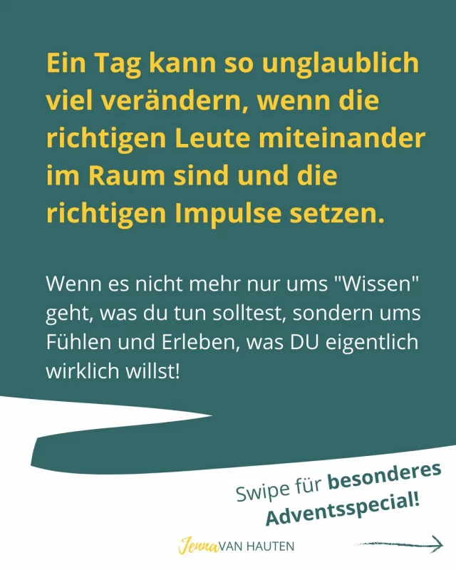 Lass uns dieses Jahr kraftvoll beenden und mit Energie und Fokus in 2026 starten 🎉 

Am Donnerstag machen wir ein ganz besonderes Adventsspecial – kostenlos, 1 Stunde, 7 Expert*innen für dich:

Mit einfachen praktischen Tipps: 7 Expert*innen aus 7 Lebensbereichen und du beendest dieses Jahr kraftvoll und ohne Stress.

Melde dich zum kostenlosen Adventsspecial an – so dass du auf jeden Fall mit mehr Energie in die nächsten Wochen gehst. 

Jetzt kostenlos anmelden! 👉 https://wolke7-erleben.de/advents-special 

#schemadu
#jobwechsel
#stärkenstärken
#jobliebe
#persönlicheweiterentwicklung