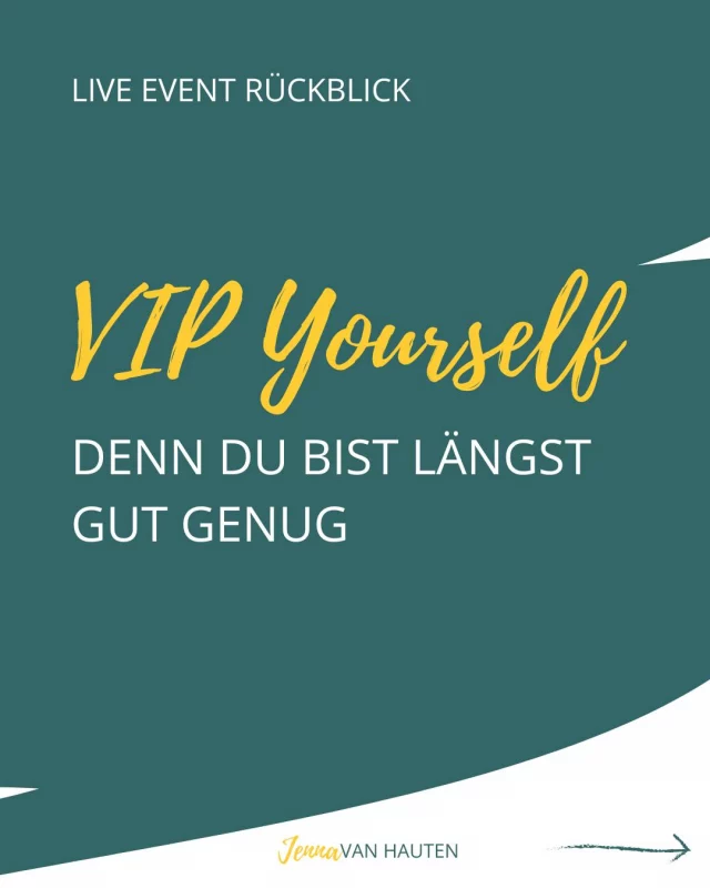 Manchmal braucht es nur einen Moment.
Einen Raum.
Menschen, die dich sehen.
Und die Erinnerung daran, wer du eigentlich bist.

Genau das ist an diesem Wochenende passiert:
24 Frauen, zwei berührende Tage, zwei besondere Locations – und eine gemeinsame Reise zurück zu uns selbst.

Wir haben uns mit unseren inneren Antreibern auseinandergesetzt.
Mit dem „Du musst mehr leisten“,
dem „du bist noch nicht soweit“,
und all den Stimmen, die uns klein halten wollen.

Und dann haben wir ihnen etwas entgegengesetzt:
Mut. Klarheit. Selbstliebe.
Das Vertrauen, dass „gut genug“ kein Ziel ist – sondern unser natürlicher Zustand.

Es war tief. Laut. Leise. Transformierend.
Ein Wochenende voller Erkenntnisse, Tränen, Lachen, Verbindung und echter Veränderung.

Wenn du beim nächsten Live-Event dabei sein möchtest, wenn du spürst, dass es Zeit ist, zurück zu dir zu finden, dann melde dich noch dieses Wochenende mit meinem Black-Week-Rabatt an!
Das nächste Kapitel wartet schon. ❤️

👉 vanhauten.com/blackweek 

#schemadu 
#jobwechsel 
#stärkenstärken 
#jobliebe 
#persönlicheweiterentwicklung