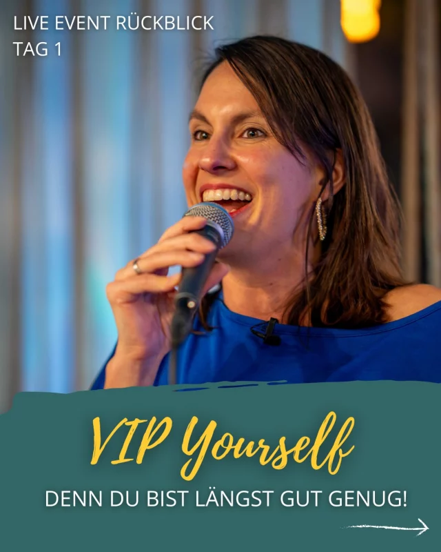 Unser zweitägiges Live-Event „VIP Yourself – denn du bist längst gut genug“ in Karlsruhe berührt mich noch immer. 💛 

Mit 24 wundervollen Frauen haben wir zwei Tage lang gefeiert, gefühlt, reflektiert und uns selbst daran erinnert, wer wir eigentlich sind, wenn wir all die Zweifel, Erwartungen und „Ich-müsste-noch…“-Gedanken loslassen. ✨ 

Wir haben unsere inneren Antreiber entmachtet, gefeiert, gelacht, geheilt, uns gezeigt und uns selbst angesehen wie eine VIP – voller Wertschätzung und Selbstliebe. 💛 

✨ "Ich bleibe tatsächlich auf einmal dran und unermüdlich und kann die kleinen positiven Momente für mich feiern und daraus Kraft schöpfen." – Katrin

✨ "Es war immer eine ganz tolle Atmosphäre im Raum, eine ganz tolle Energie und ich bin sehr froh Teil davon zu sein!" – Melanie

✨ "Wenn wir uns in unserem Alltag genau so supporten würden, wie an diesem Wochenende, was wäre das für eine wundervolle Welt?" – Anna-Katharin

Dieses Wochenende hat uns alle verändert.
Und die wichtigste Erkenntnis bleibt:
Du bist längst gut genug. Genau jetzt. Genau so. 💛

#schemadu 
#jobwechsel 
#stärkenstärken 
#jobliebe 
#persönlicheweiterentwicklung