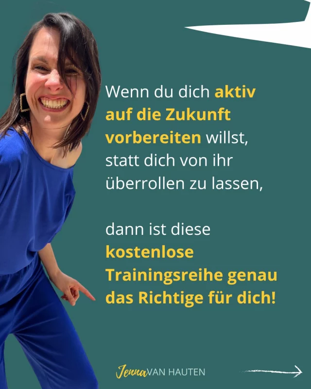 Wenn du dich aktiv auf die Zukunft vorbereiten willst, statt dich von ihr überrollen zu lassen,

dann ist meine kostenlose Trainingsreihe "The Future of Success" genau das Richtige für dich!

Denn ich zeige dir, was du heute brauchst, um auch in Zukunft erfüllt und erfolgreich in deinem Job zu sein.

Kommentiere FUTURE für den Link zum kostenlosen Training!

Sei dabei & lerne wie du die Chancen des aktuellen Arbeitsmarktes für dich nutzt, statt aussortiert zu werden! ⬇️

#schemadu #jobwechsel #stärkenstärken #jobliebe #persönlicheweiterentwicklung #endlicheinjobderzumirpasst